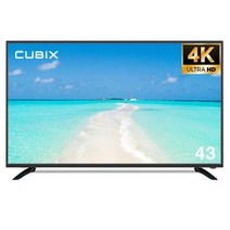삼성패널 중소기업 43인치 UHD 4K TV 109cm LED TV 스탠드형 벽걸이 가능 자가 설치 방문 설치, 벽걸이형 택배배송(상하 브라켓)