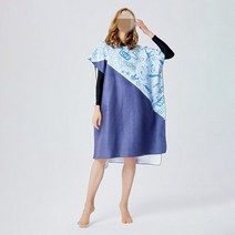 33C 비치판초 서핑판초 판초타올, 04 네이비