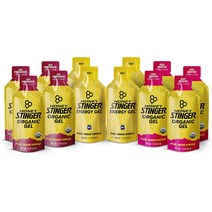Honey Stinger 유기농 에너지 젤 스티커가 붙은 버라이어티 팩 12 카운트 각 맛의 4 모든 활동을위한 원 Acai 석류 금 및 과일 스무디, 기본