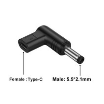 비콘 태그 동글 블루투스 USB C PD DC 전원 커넥터 범용 12/15/19V 유형 잭 플러그 충전 어댑터 컨버터 라, 05 DC5.5x2.1_02 15V