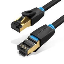 이더넷 케이블 고속 플랫 라우터 네트워크 Vention-Cat8 이더넷 케이블 RJ 45 네트워크 FTP Lan Cat 7 RJ, 01 Black_03 15m_01 Bundle1