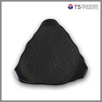 [돌산멜라민] 퓨전토기 퓨전 삼각접시 (DS-2062) (업소용그릇 멜라민그릇 예쁜그릇 식당접시 멜라민볼 멜라민찬기), 블랙