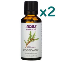 NOW Foods 시더우드 에센셜 오일 30ml x2개