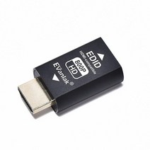EVanlak Hdmi Edid 에뮬레이터 패스스루 3세대 프리미엄 알루미늄 제거 어댑터 Mac 썬더볼트 to HDMI 스위치/확장기/AV 수신기/비디오 분배기와 사용가능-1920, HDM EDID 800pp