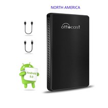 자동차 관련제품 OTTOCAST U2 플러스 카플레이 Ai 박스 64G 안드로이드 9 지능형 시스템 멀티미디어 스크, 01 North American Black