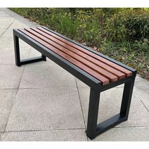 원목 철재 평벤치 야외 벤치 버스정류장 공원 의자 정원 카페 대기실 펜션 옥외, 1.2미터