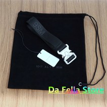 1017 alyx 9sm 클래식 롤러 코스터 벨트 남성 여성 은빛 금속 버클 alyx belts 자카드 로고 라벨 벨트 여성