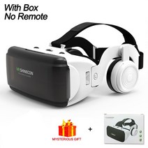 vr게임기 세트 핸드폰 vr기기 VR 헤드셋 헬멧 3D 안경 가상 현실 스마트폰 고글 쌍안경 비디오 게임 Wirth 블루투스 컨트롤러, [06] B-No Box Y1 Remote
