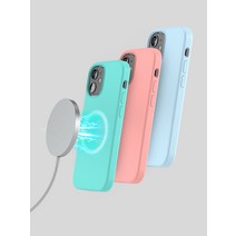 아이폰 12 mini 페버 매그 맥세이프 마그네틱 컬러 케이스 YP-CSMi12M, 민트