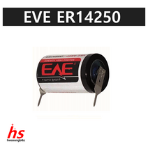 EVE ER14250 1:1 핀타입 3.6V PCB 보드 기판용 리튬배터리 통신장비 제어부 유니트 GSCC 백업 배터리