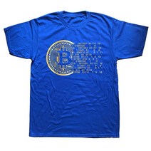 기념주화 비트코인선물 모형소품Bitcoin Shirt Cryptocurrency Miner BTC Crypto Design Punk Money Coin, 05 BLUE_01 XS