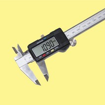 디지털 노기스 버니어 캘리퍼스 100분의 1밀리 내경 외경 치수 정밀 측정기, 캘리퍼스(블랙), 1개
