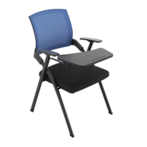 [소프시스튜브접이식책상] Zoomland 일체형 테이블 의자 책걸상 접이식 강의실의자 강습의자 책상의자, 블루