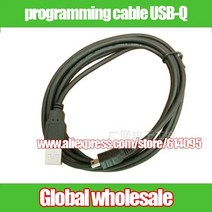 미쓰비시 q 시리즈q06udehq03ude 데이터 다운로드 케이블 usb 미니 전자 데이터 시스템용 3pcs 프로그래밍 케이블 usb q, 기본