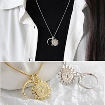 마야 썬앤문 925실버 은목걸이 명품 실버롱 달 태양 팬던트 체인 롱 순은 스털링 목걸이