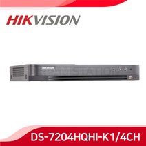 하이크비전 DS-7204HQHI-K1 4MP 4백만화소 4채널 올인원 DVR CCTV 녹화기, 2TB