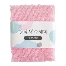 광섬사 수세미 (로즈핑크), 1개, 1개입