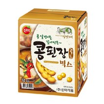 진미 콩된장 골드 믹스 14kg 말통 업소용 된장 맛있는 가성비, 1개