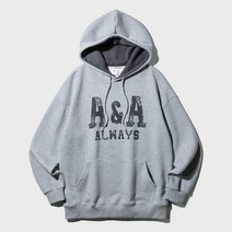 앨빈클로 A&A 와플 배색 오버핏 후드티 (3 COLOR) - MULTI 141907