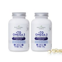 [하이네이처] 내추럴이믹스 알티지 오메가3 600mg 180캡슐 2개(6개월분) 미니캡슐 비타민D