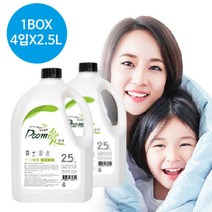 무색소 안전 중성세재 천연 액체세제 품애 2.5리터 4개 일반드럼세탁 겸용 농축형 유해성분 무첨가, 2.5L X 4개
