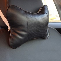 가죽 헤드레스트 목쿠션 차량용 운전석 조수석 뒷자석 블랙 2개 의자 목베개 차 차량용 머리 받침대 G80 제네시스 벤츠 카니발 팰리세이드 BMW 쏘렌토 테슬라 전차종 밴드형