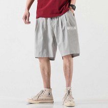 이지핏 스포츠 스타일 남성 통큰 반바지 무릎 와이드 팬츠 남자통큰반바지 남성허리밴딩바지 운동복남성바지 헬스장남자코디 농구복장반바지 여름캐주얼룩팬츠 무릎기장반바지 남자와이드팬츠 20대남자쇼핑몰 남성바지사이트