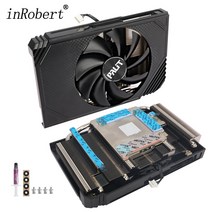 DIY Cpu 방열판 A4000 그래픽 카드 PALIT RTX3060 RTX 3060 StormX OC 용 GPU 쿨러 팬 교체 포함, PALIT RTX3060_없음 RGB | Black