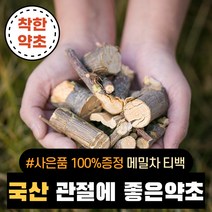 [메밀차 티백 100%사은품 증정] 국산 관절에 좋은 약초 당귀 접골목 볶은두충 우슬뿌리 독활, 국산 접골목, 200g