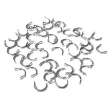 발판좌대 100 개/묶음 6mm x 5mm 이지 스핀 클레 비스 낚시 u링 스피너 미끼 Pesca 스푼 블레이드 파이크 잉어 태클 잉어낚시, 01 100Pcs