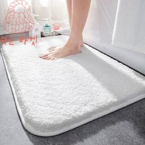 화장실발수건 화장실앞발판 세탁실 욕실 목욕탕깔판, 뽀송이발매트ㅡ그레이