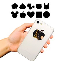 애니블링 미러 거울 미니 스티커 다꾸 폰꾸 스티커, 사과_중형, 1개