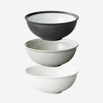킨토 림 볼 140mm 공기 대접 도자기그릇 3색상, 화이트