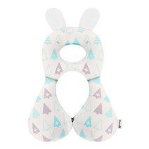 보니숑 신생아 아기짱구베개 M, 무형광 M.캔디트리블루 메쉬, 1개