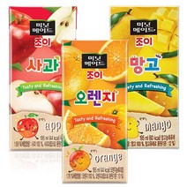 미닛메이드 조이 사과/오렌지/망고 총 195ml x 64팩, 조이망고32+조이오렌지32개