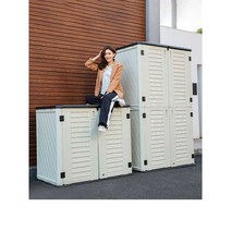 농기구보관함 전원주택 컨테이너 간이 조립식 테라스, 갈색 1단