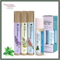 아로마 롤온 스틱 아로마 롤 숙면 롤링 라벤더 오일 페파민트 오일 레몬 오일, (12ml)AT-레몬&유칼립투스
