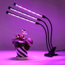 LED 식물 성장 조명 USB타입 자바라 10단계 밝기조절 타이머 기능 다육이 난초 재배등, 02. 식물조명10단계디밍 + 타이머(1:2)