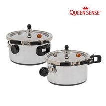 퀸센스 쿠치니 국산 7중안전 캠핑압력밥솥 2.2L 3인용 4인용 캠핑용 식기 냄비