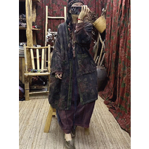 초한 코튼 루즈핏 보헤미안 롱가디건 a173083