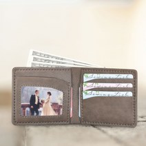 소가죽 DIY 키트 - 데일리 모던 남성 반지갑 2단 고급형, 토프그레이