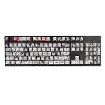 내구성 PBT 키 캡 108 키 잉크 승화 키 캡 교체 액세서리 키 캡 체리 Gateron Kailh Switch에 적합합니다., 일반형