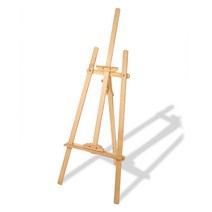 PKG 다용도 접이식 원목 전시 받침대 디스플레이 게시판 메뉴판 액자 나무 미술 이젤 화판, 1개