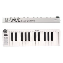 마스터키보드 미디컨트롤러 M-VAVE SMK-25mini MIDI 무선 25키, 01 SMK-25