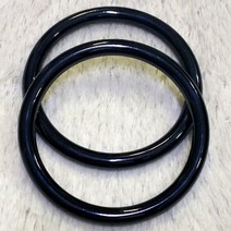 퀼트여왕 11.플라스틱 라운드 블랙 핸들 1쌍(외경 11cm)