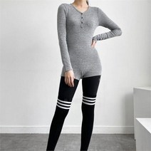 셀러허브(잡화) 여자 슬림핏 스판 풀오버 점프수트