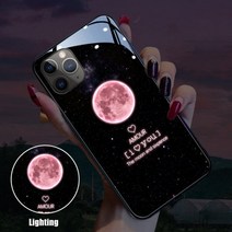멋진 패션 Cyberpunk 빛나는 전화 케이스 아이폰 11 12 13 프로 또는 프로 최대 멋진 조명 반짝 이는 trendsetters에 필수, Love_iPhone 12 pro max