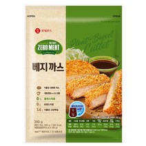 롯데 제로미트 베지까스 390g / 채식너겟 고기대신 치킨너겟 비건푸드, 롯데 베지까스 390g