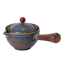 티포트 약탕기 중국어 쿵푸 차 세트 360 회전 주전자 세라믹 메이커 주입기 반자동 Gongfu Teaware Pot Cu, 02 B