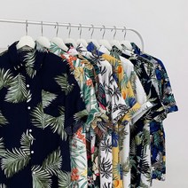 [부르쥬샵]남자 하와이안 반팔 셔츠 여름 바캉스룩 동남아 여행 M~3XL 11종